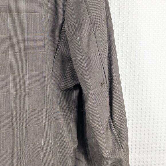 Studio 0001 by Ferre 42L Wool Blazer Men Made in Italy Glen Plaid Vintage - Picture 7 of 8